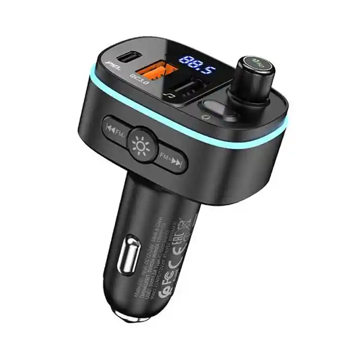 Hoco E62 Fast PD20W+QC3.0 Car Charger with BT FM Transmitter